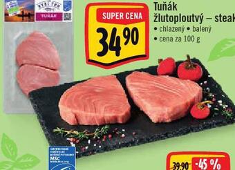 Jip Tuňák žlutoploutvý - steak nabídka