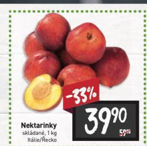 Billa Nektarinky nabídka