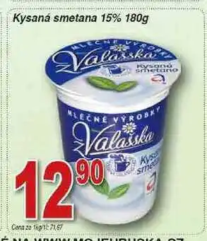 Hruška Mlékárna valašské meziříčí kysaná smetana 15% 180g nabídka