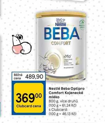 Tesco Nestlé beba optipro comfort kojenecké mléko 800 g nabídka