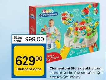 Tesco Clementoni stolek s aktivitami nabídka