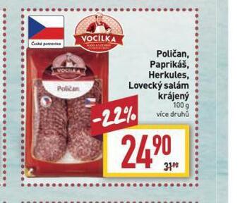 Billa Paprikáš nabídka