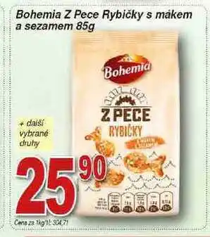 Hruška Bohemia z pece rybičky s mákem a sezamem 85g nabídka