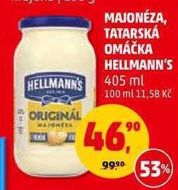 Penny Market Tatarská omáčka hellmann's, 405 ml nabídka
