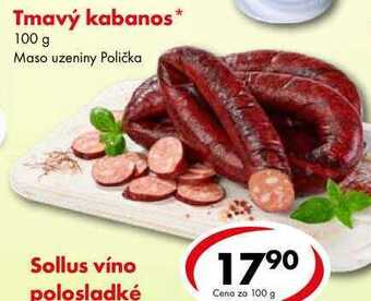 CBA Tmavý kabanos, 100 g nabídka