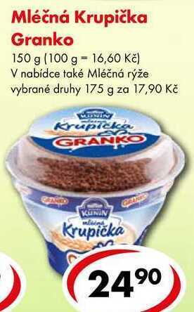 CBA Mléčná krupička granko, 150 g nabídka