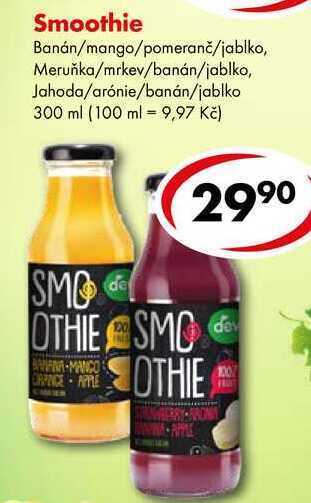 CBA Smoothie, 300 ml nabídka