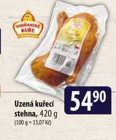 Uzená kuřecí stehna, 420 g