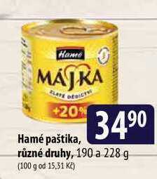 Bala Hamé paštika, různé druhy, 190 a 228 g nabídka