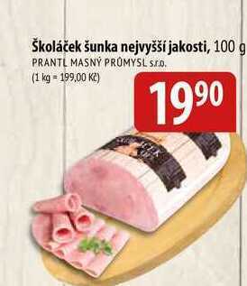 Bala Školáček šunka nejvyšší jakosti, 100 g nabídka