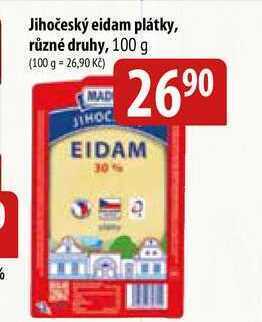 Bala Jihočeský eidam plátky, různé druhy, 100 g nabídka