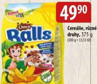 Bala Cereálie, různé druhy, 375 g nabídka