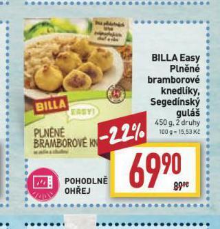 Billa Billa easy segedínský guláš nabídka