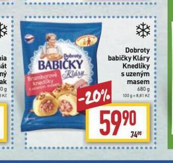 Billa Knedlíky s uzeným masem nabídka
