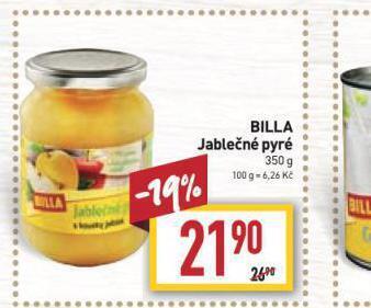 Billa Billa jablečné pyré nabídka