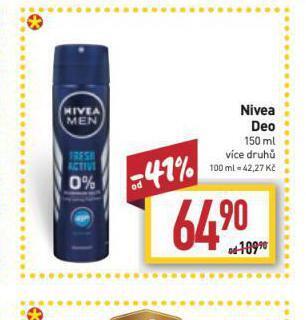 Billa Nivea deo nabídka