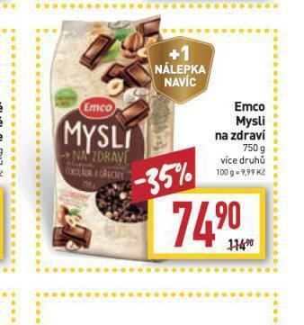 Billa Emco mysli na zdraví nabídka