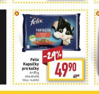 Billa Felix kapsičky pro kočky nabídka