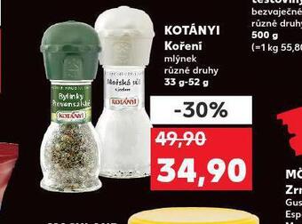 Kaufland Kotányi koření nabídka