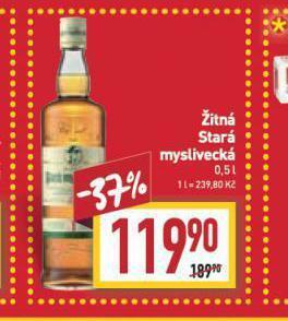 Billa Žitná stará myslivecká nabídka