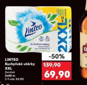 Kaufland Linteo kuchyňské utěrky xxl nabídka