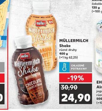 Kaufland Müllermilch shake nabídka