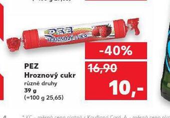 Kaufland Pez hroznový cukr nabídka