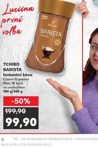 Kaufland Tchibo barista instantní káva nabídka