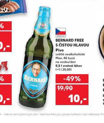 Kaufland Bernard free s čistou hlavou nabídka