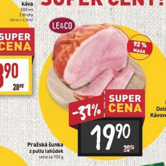 Billa Pražská šunka nabídka