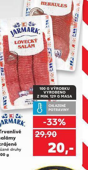 Kaufland Trvanlivé salámy krájené nabídka