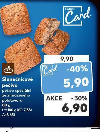 Kaufland Slunečnicové pečivo nabídka
