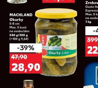Kaufland Machland okurky nabídka