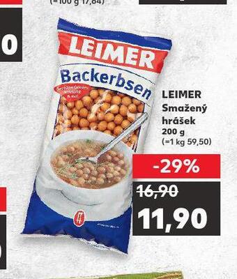 Kaufland Leimer smažený hrášek nabídka