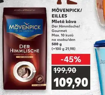 Kaufland Mövenpick / ellies mletá káva nabídka