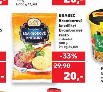 Kaufland Bramborové knedlíky nabídka