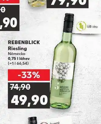 Kaufland Rebenblick riesling nabídka
