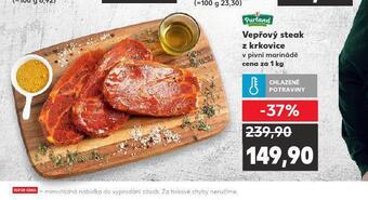 Kaufland Vepřový steak z krkovice nabídka