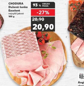 Kaufland Dušená šunka excellent nabídka