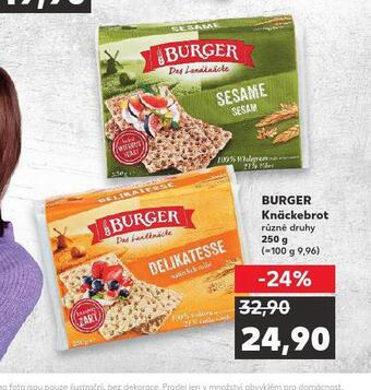 Kaufland Burger knäckebrot nabídka