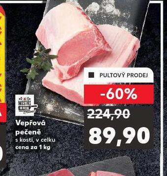 Kaufland Vepřová pečeně s kostí nabídka