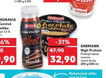 Kaufland Ehrmann high protein nabídka