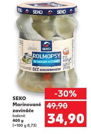 Kaufland Seko marinované zavináče nabídka