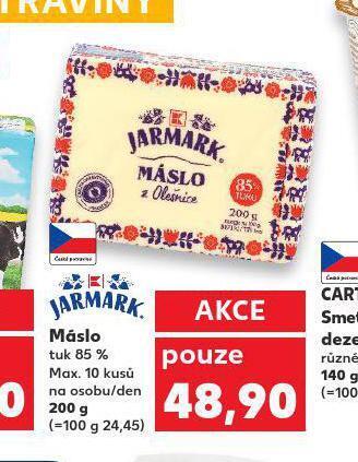 Kaufland Máslo nabídka