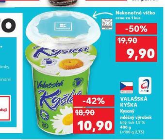Kaufland Valašská kyška kysaný mléčný výrobek nabídka