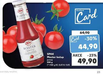 Kaufland Spak master kečup nabídka