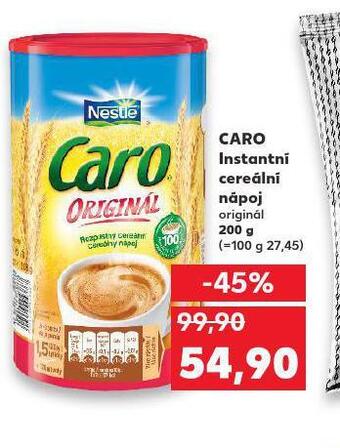 Kaufland Caro instantní cereální nápoj nabídka