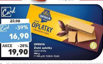 Kaufland Opavia zlaté oplatky nabídka