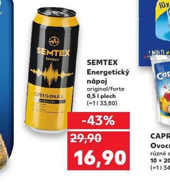 Kaufland Semtex energetický nápoj nabídka