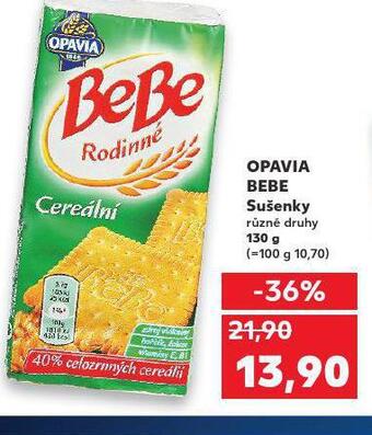Kaufland Opavia bebe sušenky nabídka
